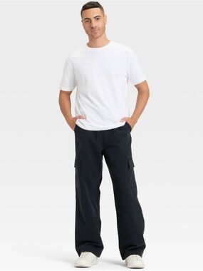 Original Use Black Wide-Leg Cargo Pants